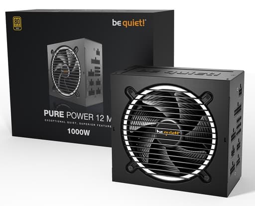 Be Quiet! Pure Power 12M 1000W 80+ Gold (ATX 3.0, Fully Modular)