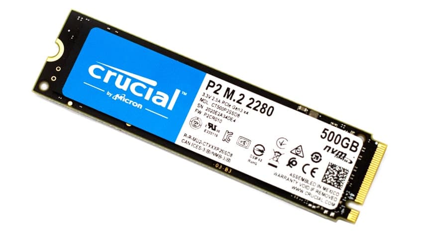 Crucial P2 500GB NVMe SSD
