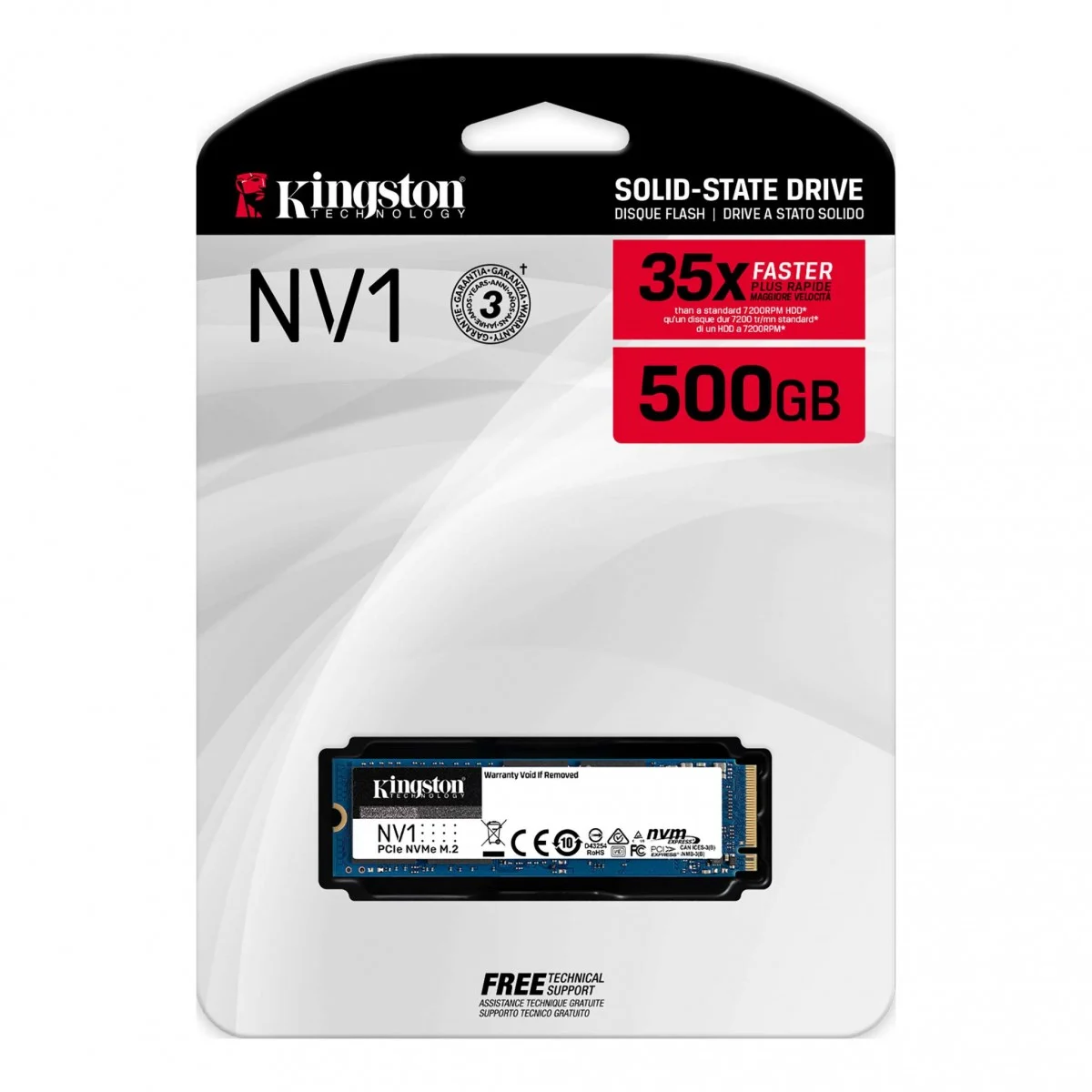 Kingston Nv1 500Gb NVMe Ssd