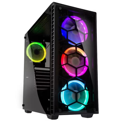 Kolink Observatory Midi Tower RGB Gaming Case - Tempered Glass Window