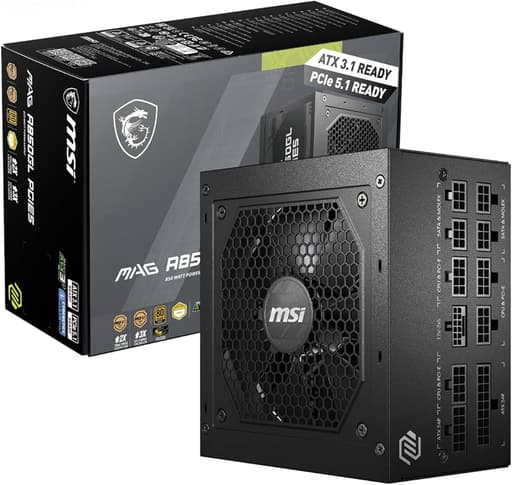 MSI MAG A850GL PCIe5 850W 80+ Gold (ATX 3.0, Fully Modular)