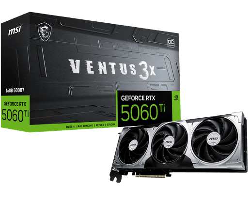 GeForce RTX 5060 Ti 16G VENTUS 3X OC
