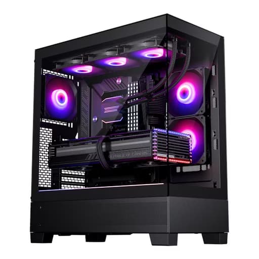 Phanteks XT View ATX Case Tempered Glass Windows, Black